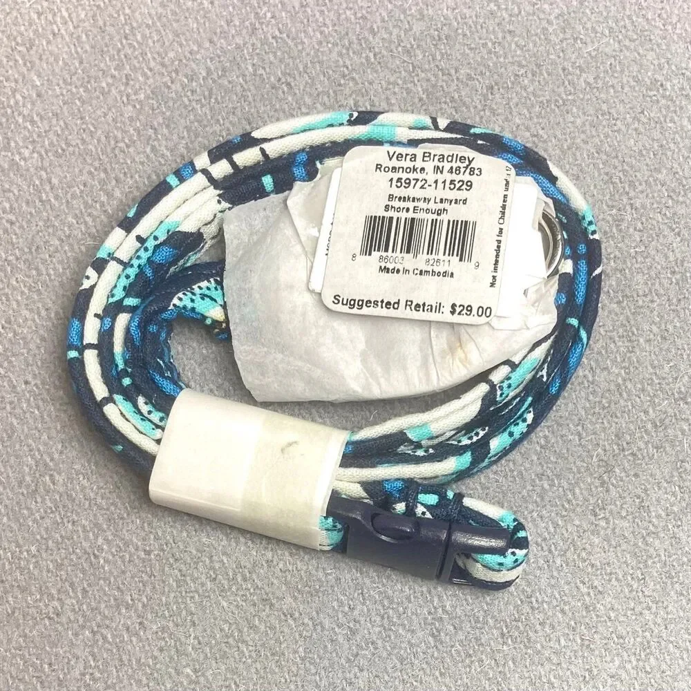 Vera Bradley Breakaway Lanyard NWT Shore Enough
